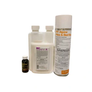 Flea Kit Precor IGR 1 oz, D-Fense SC Insecticide, PT Alpine Flea & Bed Bug 14 oz