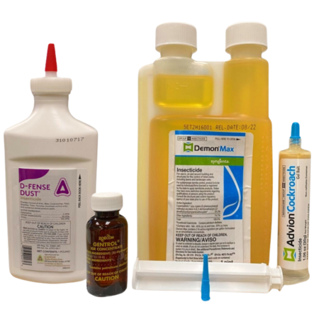 Demon Max + Gentrol IGR + D-Fense Dust + Gel Bait ROACH ELIMINATION PLAN